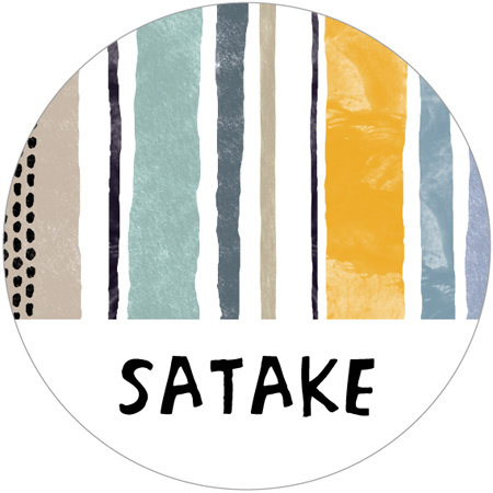 ストライプの表札