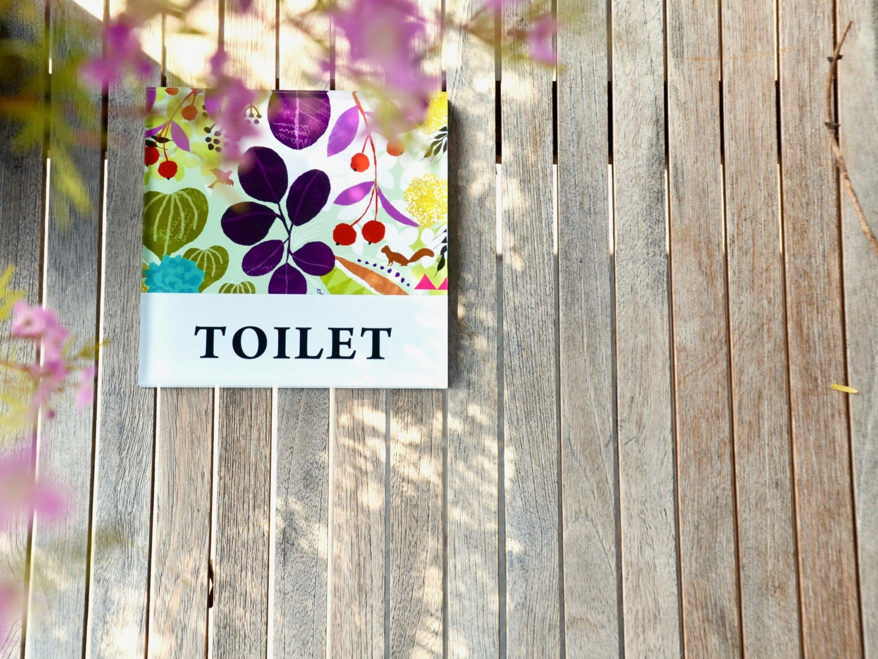 ドライフラワーの表札