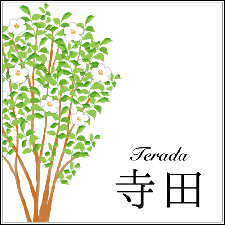 ヒメシャラの表札