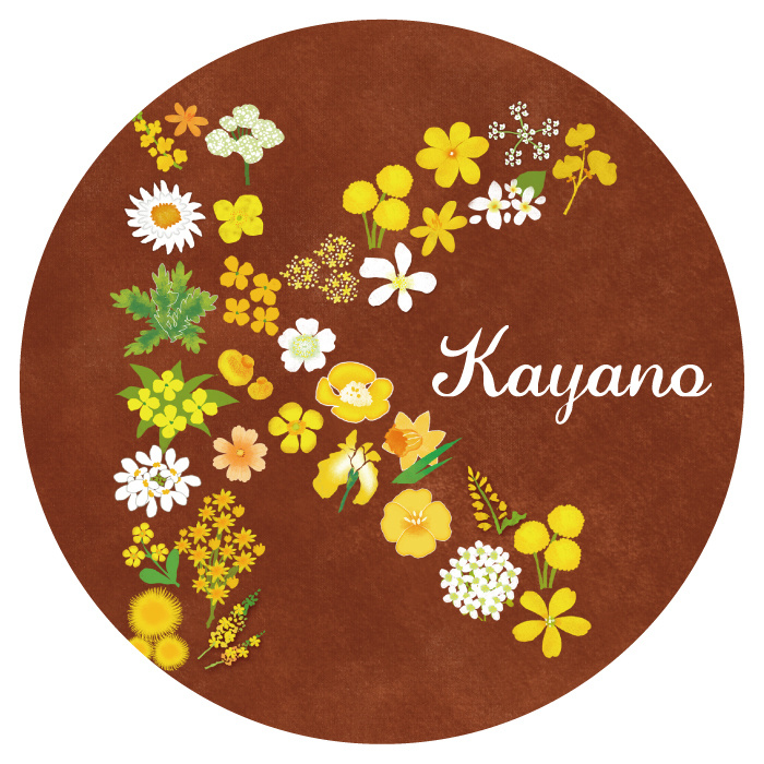 イニシャルの表札
