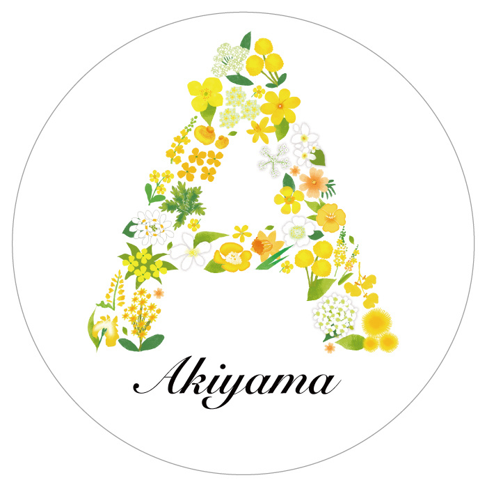 イニシャルの表札